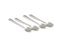 4 Facas De Aço Inoxidável Lâminas Cromadas 17 Cm De Comprimento Prateado