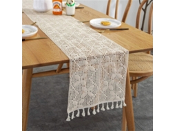 Lurelia Caminho De Mesa Algodão Renda Crochê 30x140cm 30x160cm Bordado Boêmio Vintage Feito À Mão