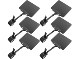 Quadros De Preços Multiuso Em Pvc Preto, Reutilizáveis E Apagáveis, Ideais Para Supermercados E Lojas Conjunto Com 6 Peças