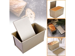 Forma Para Pão E Bolos, Em Aço Carbono, Revestimento Antiaderente, Com Tampa, Para Forno, Confeitaria E Preparo Doméstico