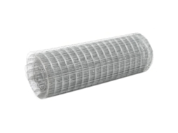 Vidaxl Cerca De Arame P/ Galinheiro 25x0,5 M Aço Galvanizado Prateado
