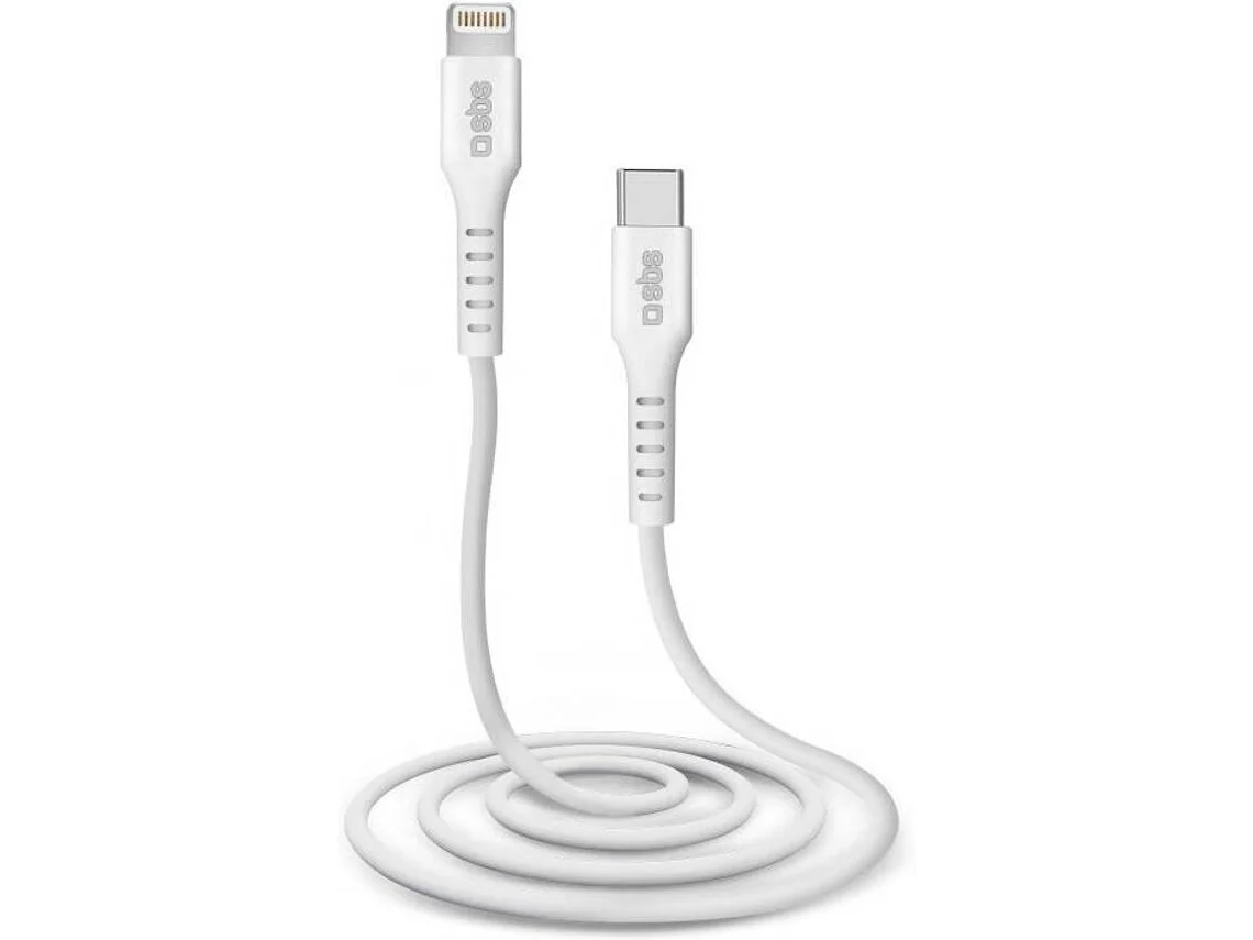 Cabo SBS TECABLELIGTC1W (Outlet Caixa Aberta - Lightning - USB-C - 1 m - Branco)