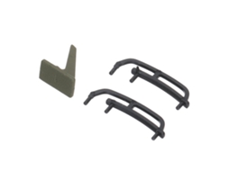 Conjunto de decoração frontal para helicóptero RC Xk K170 MDUG (Conjunto de decoração frontal/traseira)