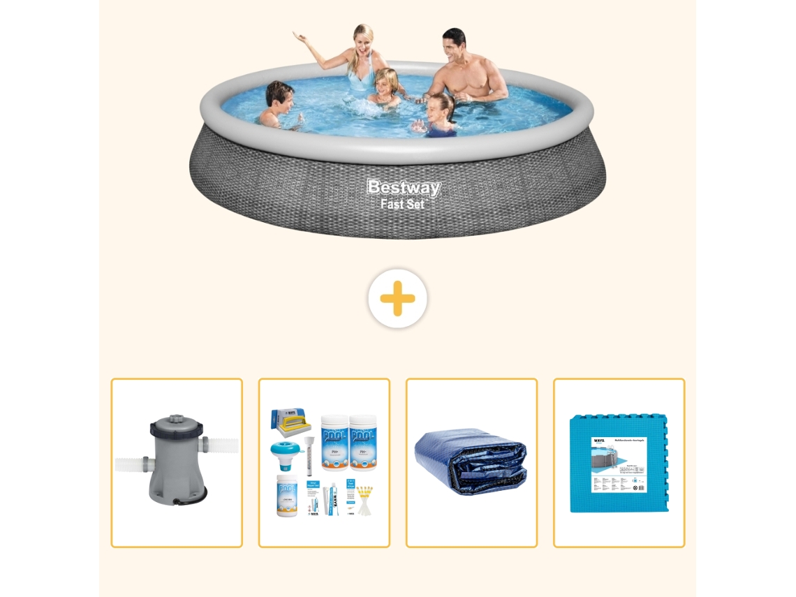 Bestway Piscina Bestway Fast Set Redonda - 396x84 Cm - 5-peças S188