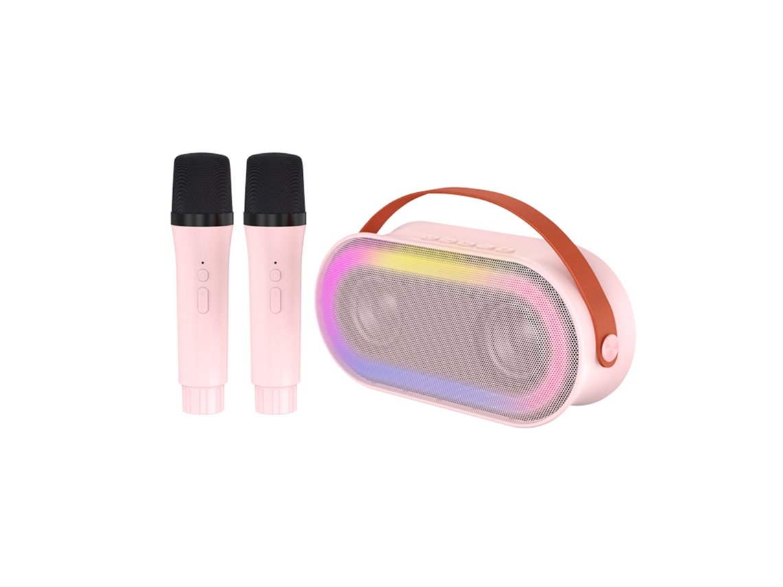 Microfone Sem Fio LAXISCREED Speaker Bluetooth Luzes Led