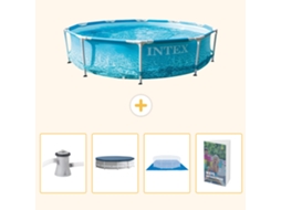 Piscina com Estrutura Redonda 305x76 Cm 5 peças Scb117 INTEX