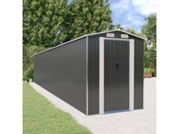 Vidaxl Abrigo De Jardim 192x1021x223 Cm Aço Galvanizado Antracite