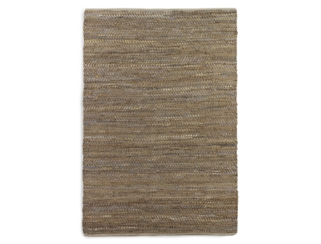 Tapete (60 x 120 - Couro e Algodão - Bege)