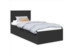 Cama com Gaveta Carvalho Marrom 75x190cm MAISON EXCLUSIVE