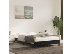 Vidaxl Estrutura De Cama Sem Colchão 120x190 Cm Veludo Preto
