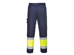 Calças Leves De Combate Em Dois Tons De Alta Visibilidade Amarelo Preto / Xl
