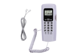 Aetheria telefone Mini de Parede com Lcd e Iluminação de Fundo para Hotel Casa Escritório Branco