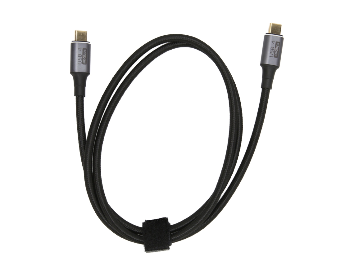 Aetheria cabo Usb4 Type C 40gbps Carregamento Rápido 100w Transmissão 8k 60hz 1m Cinza Espacial