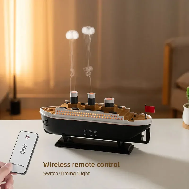 (preto) Umidificador De Ar E Difusor De Óleos Essenciais De 250 Ml