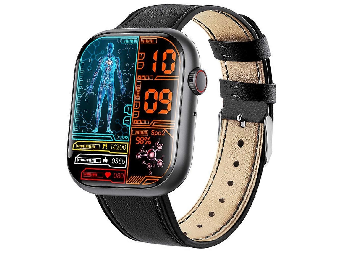 Relógio Inteligente F58 com Monitoramento de Frequência Cardíaca, Sono e Exercícios, Bluetooth, Chamadas, Glicose no Sangue e Monitor de Ácido Úrico. Bicicleta Elétrica Ly