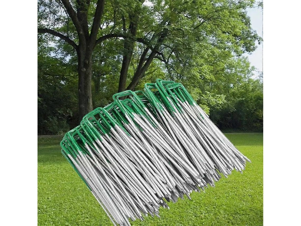 50 Pregos de Jardim de 6 Polegadas, Pinos U para Grama Artificial, Resistentes à Corrosão S/MARCA