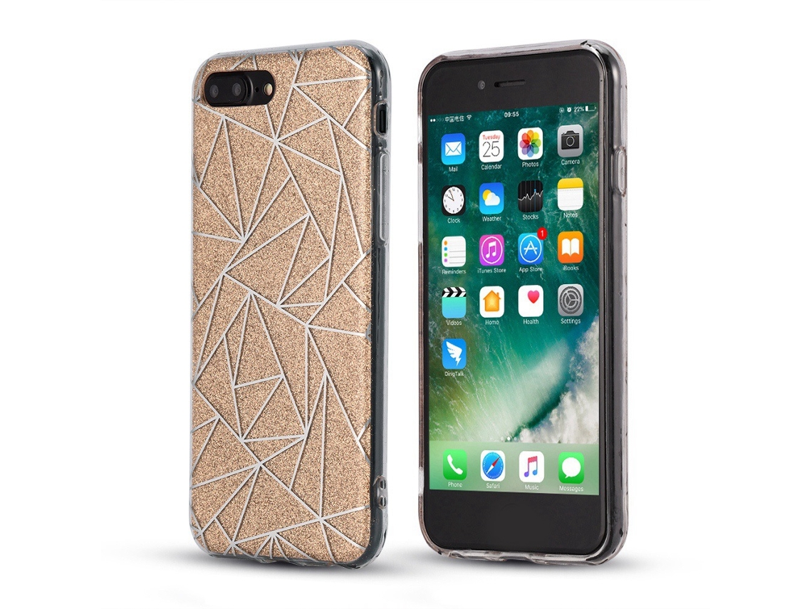 Capa Colorida TPU+PC para iPhone 8 EOOCOO