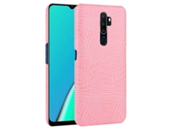 Capa De Pc Pu Com Textura De Crocodilo À Prova De Choque Para Oppo A9 2020 / A5 2020 / A11x