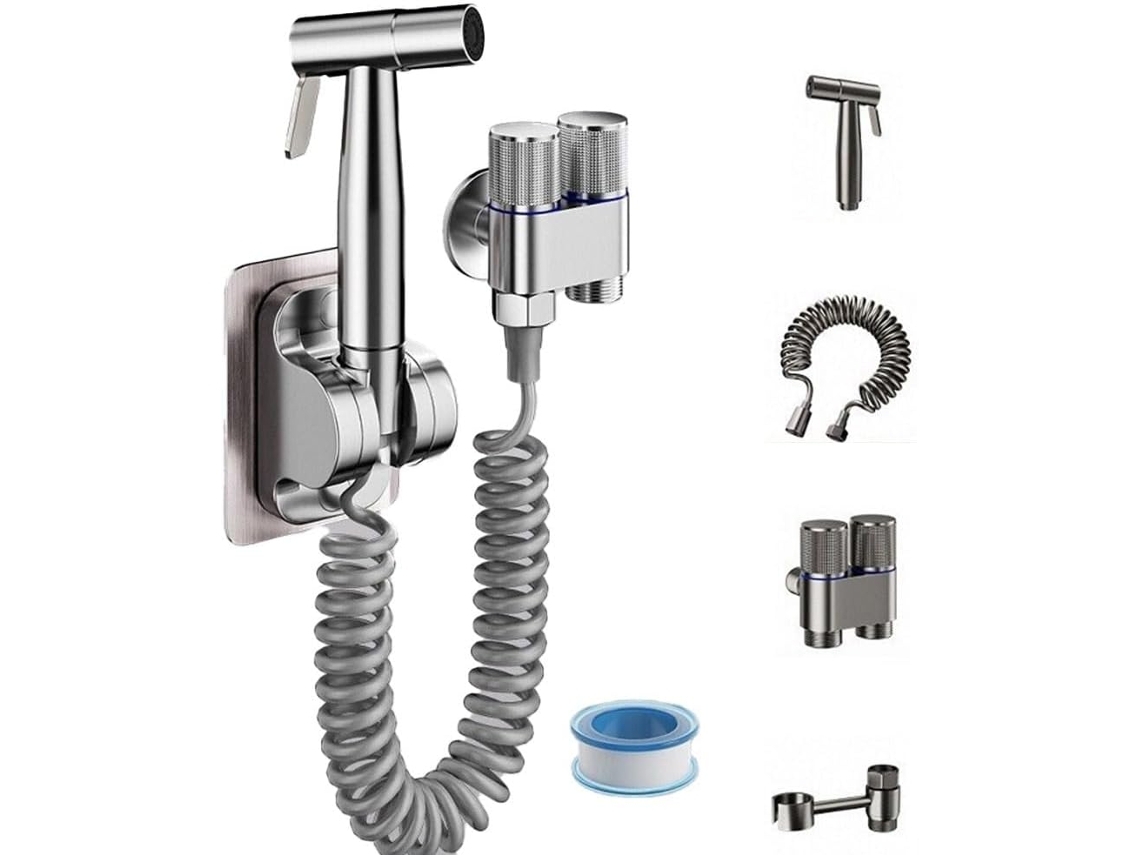 Kit De Ducha Higiênica Com Controle De Pressão, Acessório Para Chuveiro