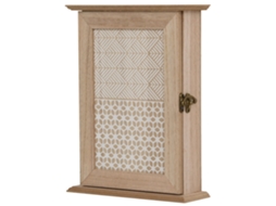Chaveiro, Material Mdf, 20 Cm De Comprimento, Forma De Caixa, Estilo Vintage, Capacidade Para 6 Ganchos