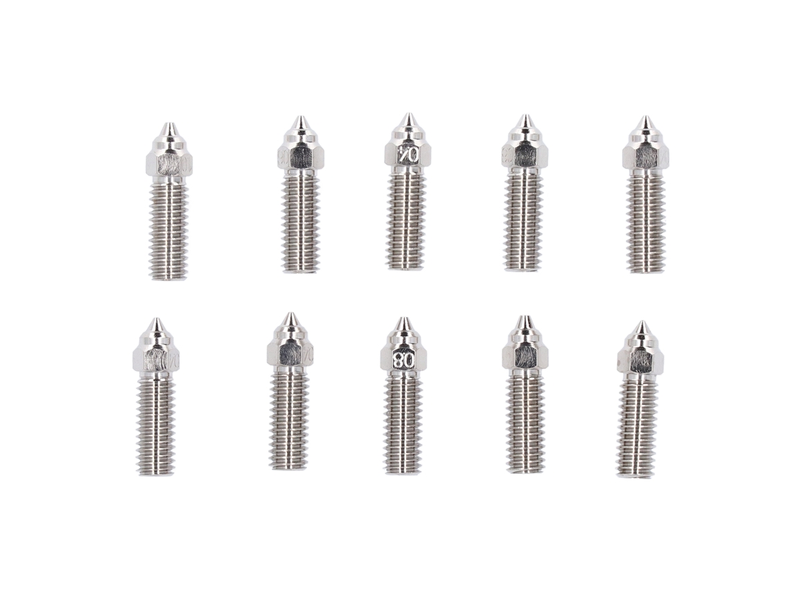 Kit Bico 3d Printer 0.2 A 1.2mm Cobre Zircônio Cromo M6x23mm Para Extruder K1