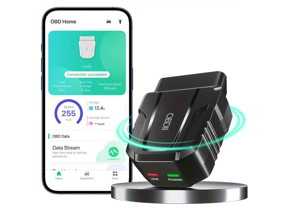 Diagnóstico De Carro Leitor De Código De Falha Obd2 Bluetoothpara Ios E Android Cuich