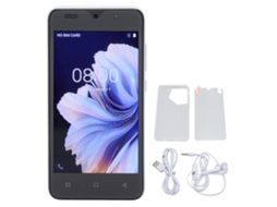 Mali smartphone Ultra Fino com Tela Hd 5.0 Polegadas Android 12 Face Recognition 4gb+32gb Mt6580m Branco