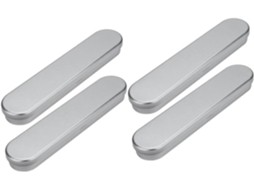 Conjunto De 4 Estojos De Metal Para Lápis E Canetas, Estojo Escolar Para Estudantes, Organiza Materiais Escolares.