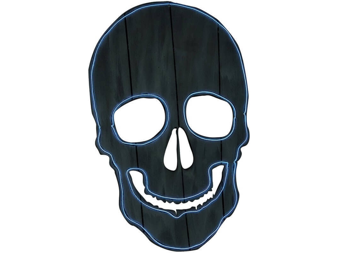 DISFRAZZES de Caveira Fluorescente (52 x 34 cm - Halloween)