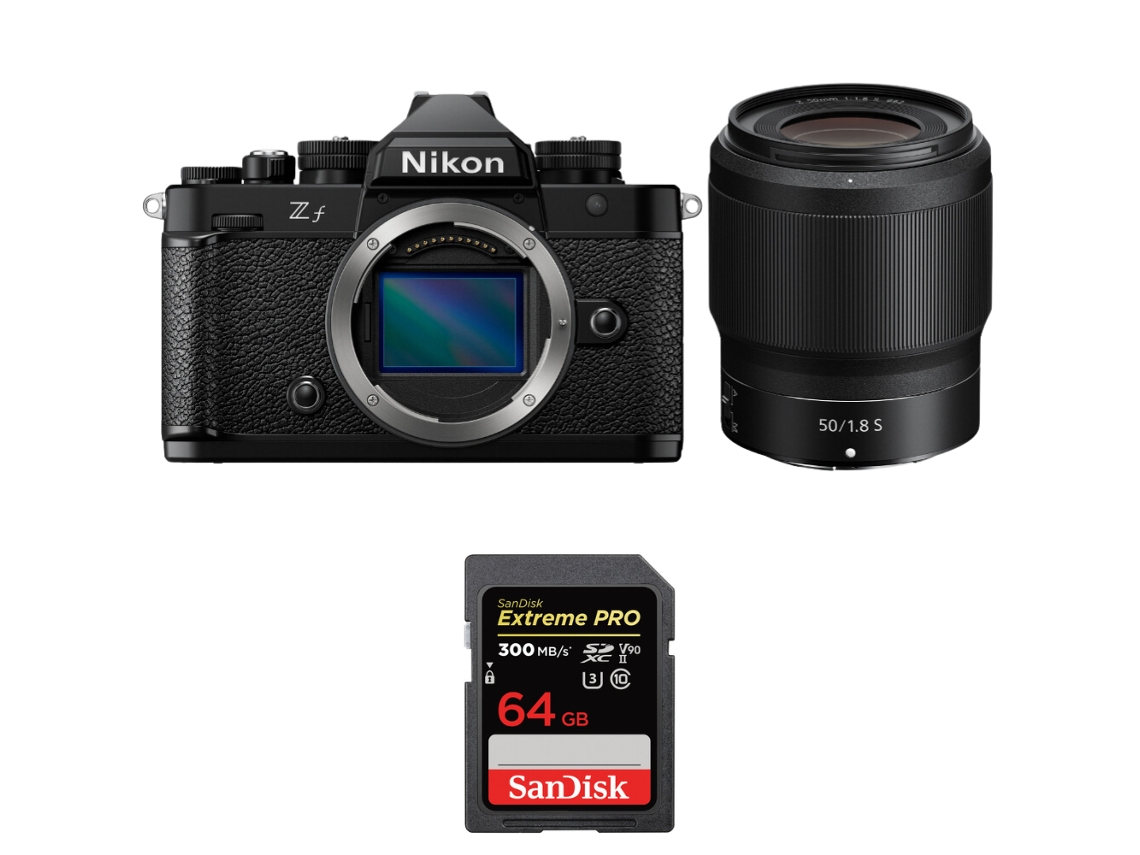 Zf + 50mm F/1.8 S + 1 Sandisk 64gb Uhs ii 300mb/s + Ebook “20 Dicas para Fotos Que Impressionam” NIKON