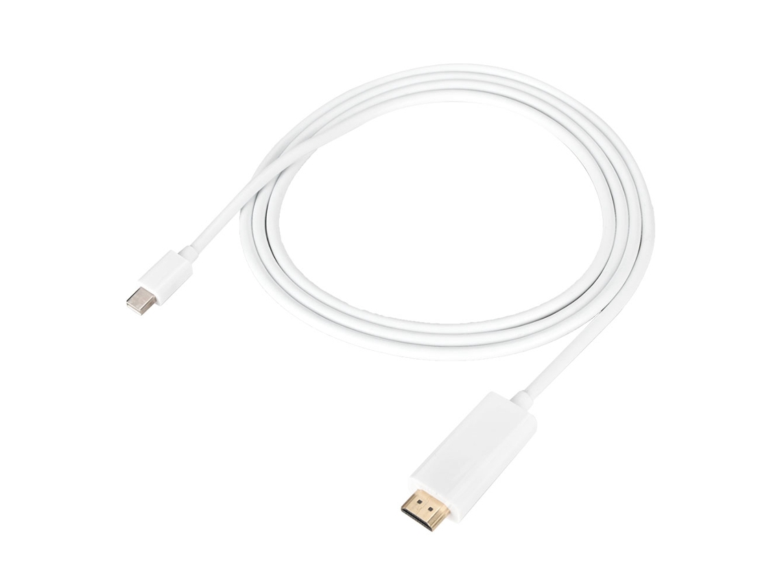 Cabo Adaptador (suporta 3d, Suporta 2k) Mini Dp Para Hdmi 1.8m Cabo Adaptador Mini Displayport Para Hdmi