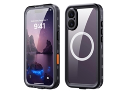 Capa Para Iphone 17 Redpepper Transparente Com Pontos, Proteção Tripla Ip68 À Prova Dágua E Magsafe