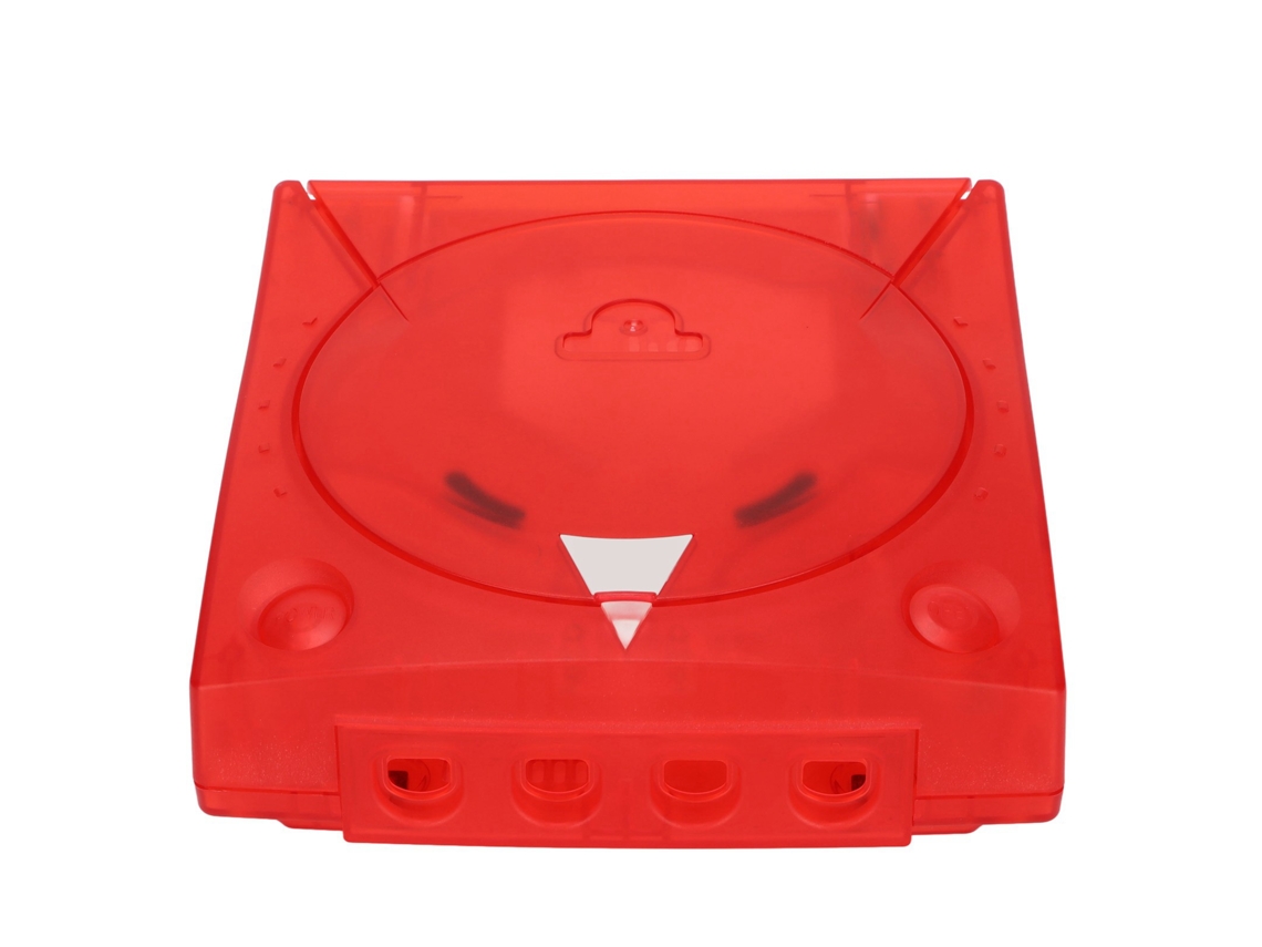 Mali capa Translúcida Vermelha para Console Sega Dreamcast Dc Case Protector de Plástico Shell Retro