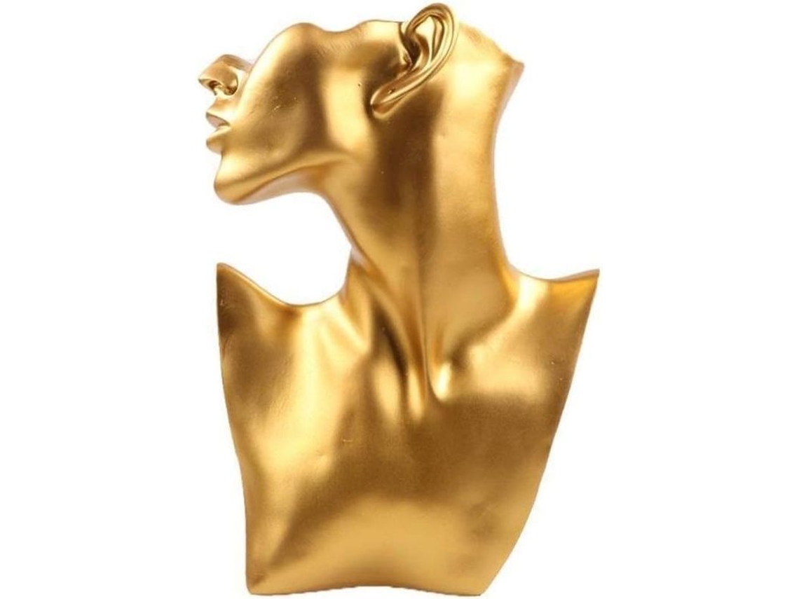 2026-soporte De Exposição De Colares E Brincos Linjou Para Joias De Resina Cor Ouro (28cm)