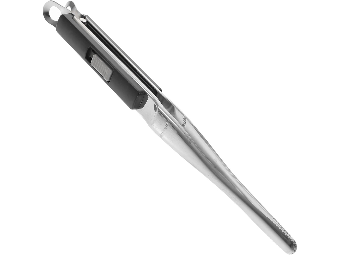 Pinça Para Churrasco Ao Ar Livre Em Aço Inoxidável 304, Design Ergonômico Com Pontas De Plástico Anti Escaldante Para