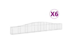 Gabion Basket, Gabion Baskets Vidaxl Prateado Ferro (400 X 30 X 40/60 Cm)