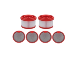 Conjunto De 6 Filtros Hepa Laváveis De Reposição Para Aspiradores De Pó Dreame T10/t20/t30/r10/r20/v16s/v12s/g9/g10.