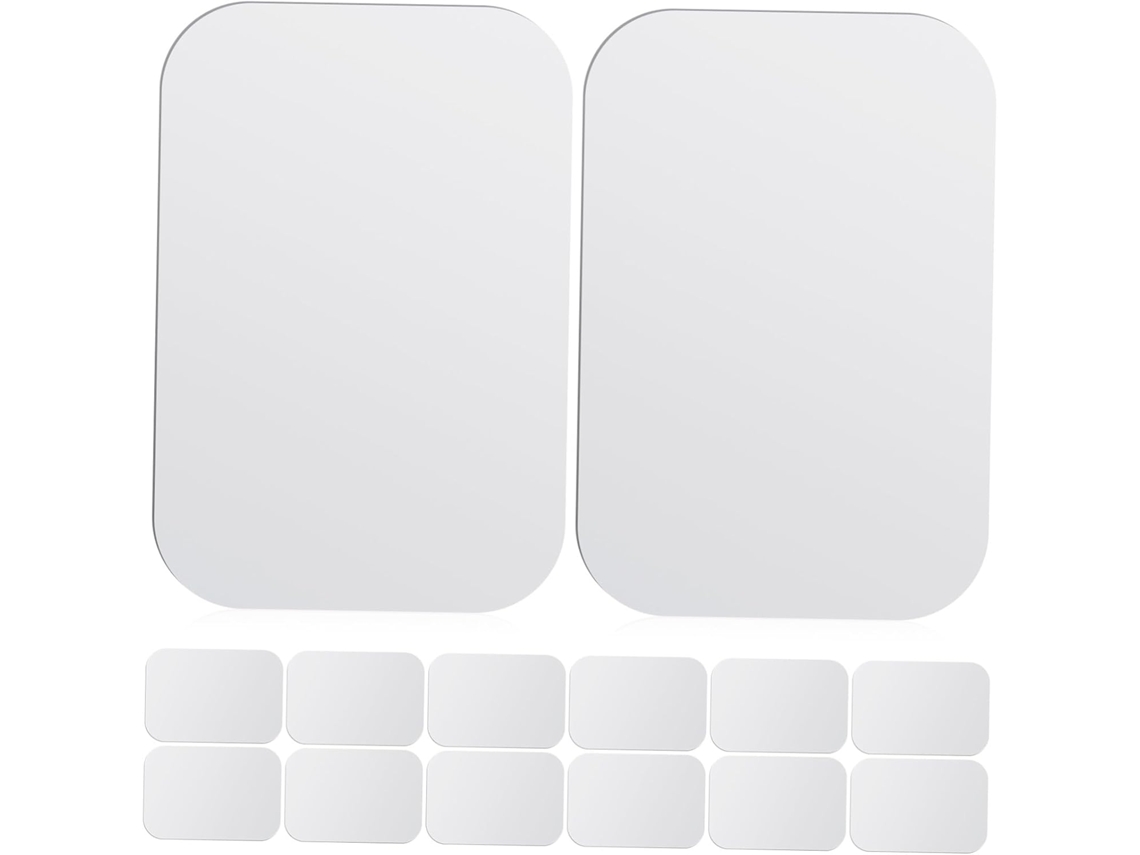 Placas Metálicas Autoadesivas Para Celulares, Ferro Prateado.