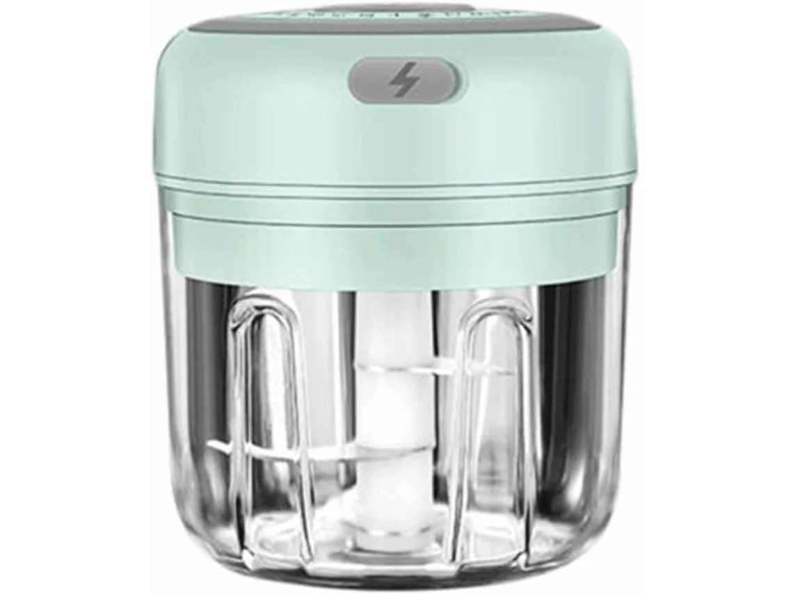 Picador De Legumes Picador De Alho Elétrico De 300ml Para Cozinha, Mini Liquidificador Sem Fio, Alimentos Yizhood (verde)