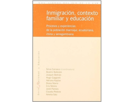 Livro Inmigración, Contexto Familiar Y Educación de Sílvia Carrasco I Pons (Espanhol)
