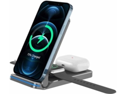 Estação de Carregamento Sem Rápido Certificação para iPhone 11 Pro/12 Pro/XS/12/8/XR/11 YIZHOOD Preto
