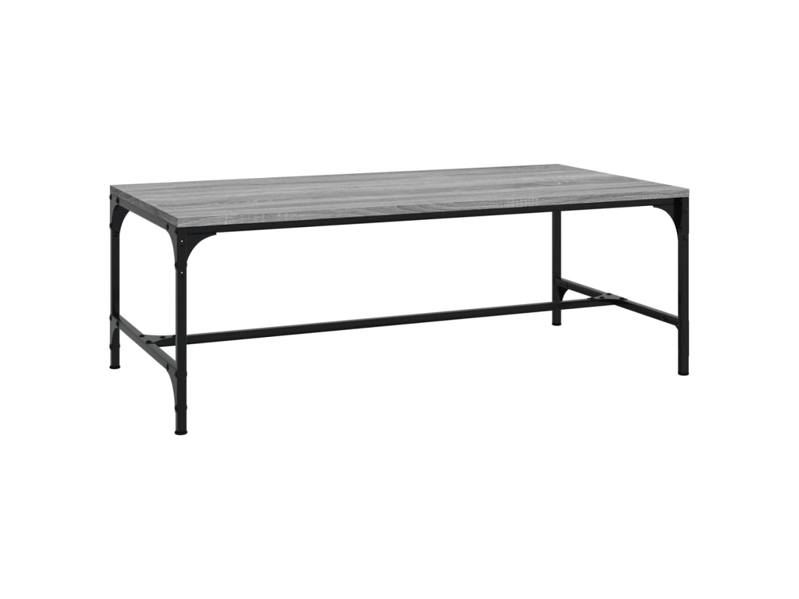 Coffee Table, Coffee Tables Vidaxl Cinzeto Madeira Processada (80 X 50 X 35 Cm)