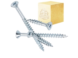 Parafusos Para Madeira Galvanizados E Endurecidos Brancos, 1 Kg, 3, 5 X 20 Mm De Comprimento Mgf