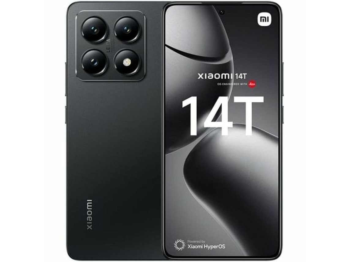 Smartphone XIAOMI Xiaomi 14T (Preto - 12 GB RAM - 6,7" - Tomada EU - 512 GB)
