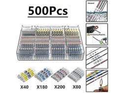 500 Piezas De Tuberías Termorretráctiles De Soldadura Eléctrica Maidodo, Impermeables Para Autos, Barcos Y Diy