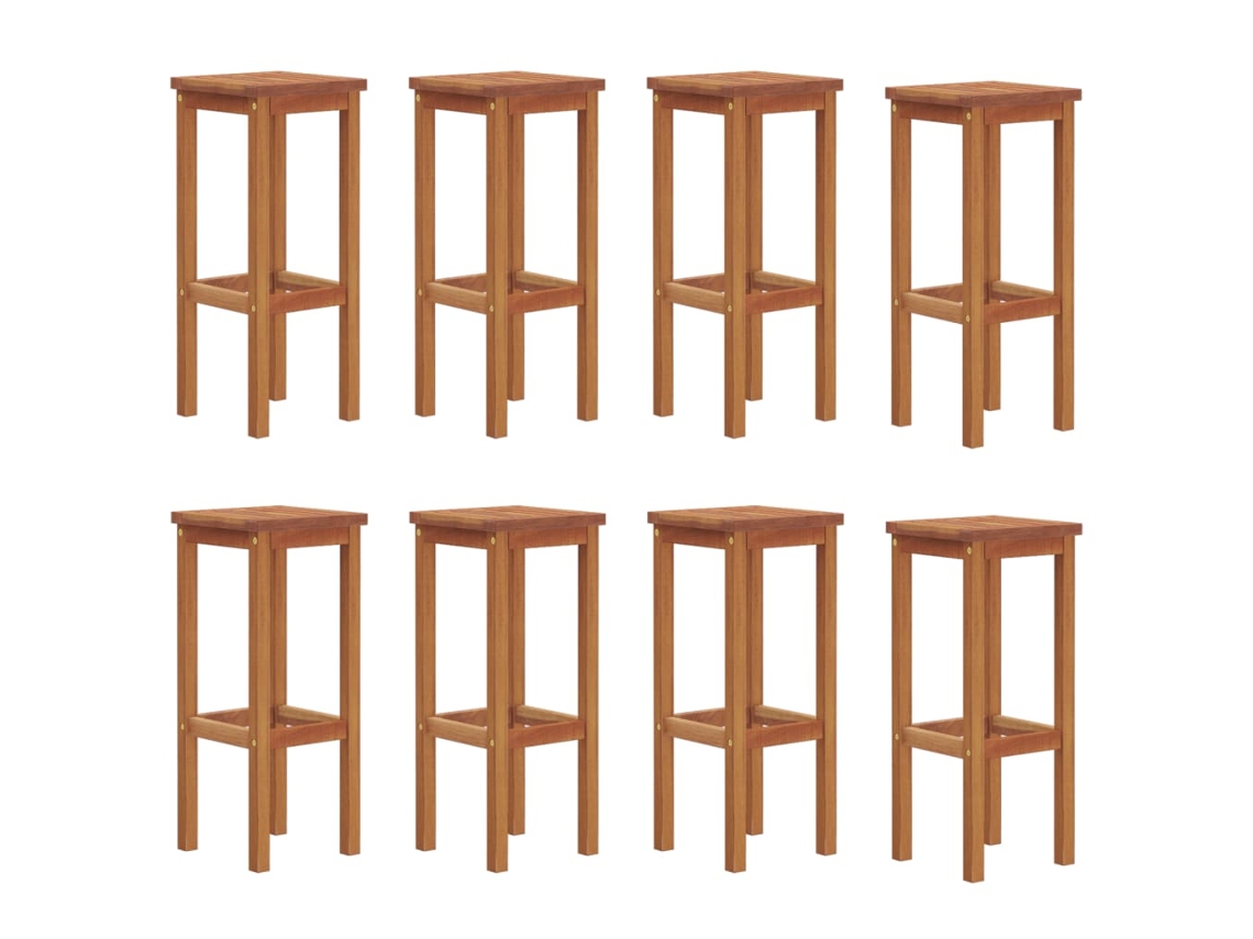 Bar Stool, Bar Stools Vidaxl Marrom Madeira De Acácia (n/a)