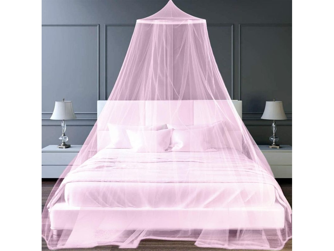 Mosquitera Canopy Princesa S/MARCA, de poliéster, decoração, branco