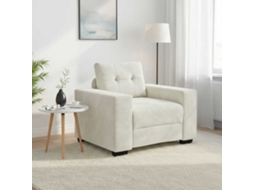 Vidaxl Sofá-cadeira Creme 100x78x80 Cm Veludo