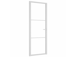 Porta De Interior Vidaxl Branco Vidro (76x201,5cm)