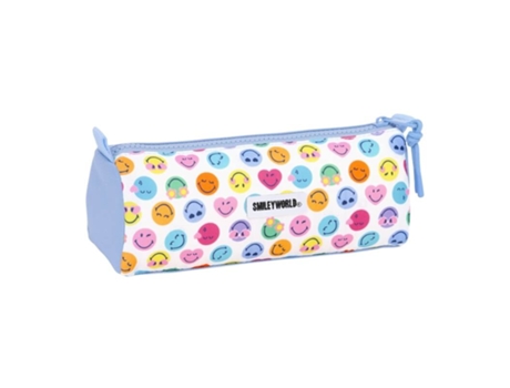 Estojo Escolar Rectangular Reciclado Smiley World Joyful Azul